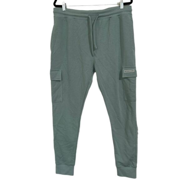 Northern Garms Mens Jogger Sweatpants Size XL GreenDrawstring Leisure Pull On